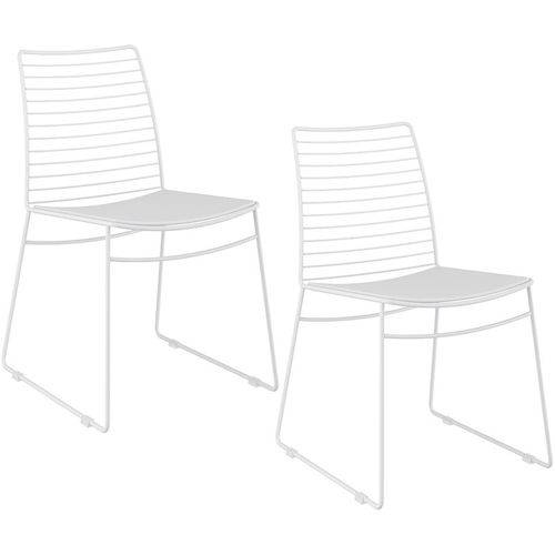 Conjunto de 2 Cadeiras 1712 – Carraro - Branco