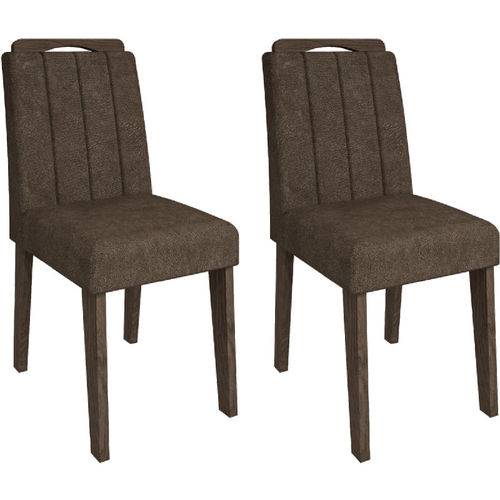 Conjunto de 2 Cadeiras Elisa - Cimol - Marrocos / Cacau