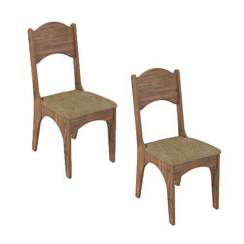 Conjunto de 2 Cadeiras Estofadas Ca182 Dalla Costa