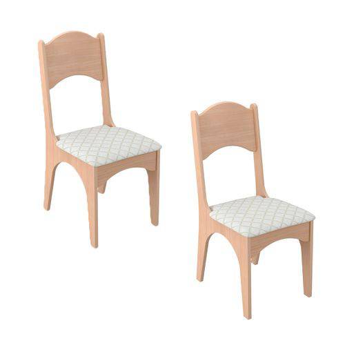 Conjunto de 2 Cadeiras Estofadas Ca182 Dalla Costa