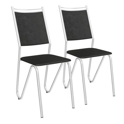 Conjunto de Cadeiras Londres 2 Peças C056 Kappesberg - Preto