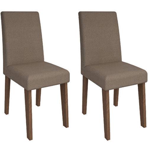 Conjunto de 2 Cadeiras Milena - Cimol - Savana / Pluma