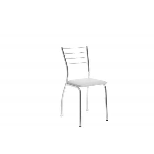 Conjunto de 2 Cadeiras Tecido Napa Branco