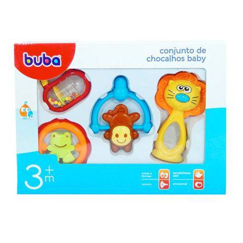 Conjunto de Chocalhos Baby 3m+ - Buba