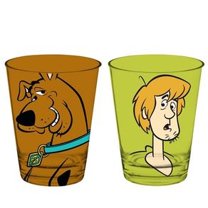 Conjunto de Copos Salsicha e Scooby Doo Cachorro - 2 Pecas