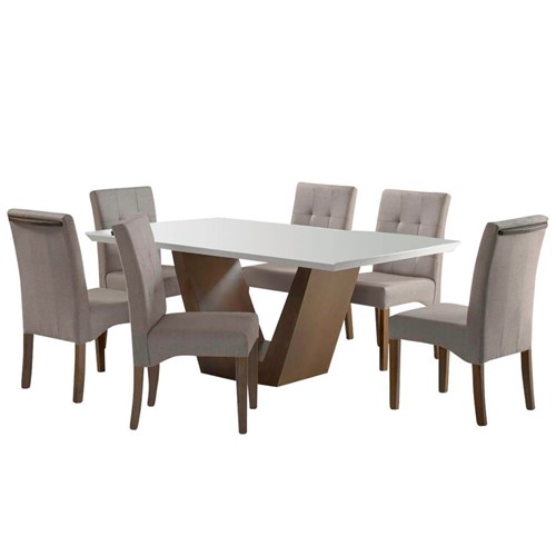 Conjunto de Jantar Essence com 6 Cadeiras - Wood Prime UR 26374