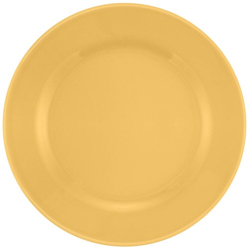 Conjunto de Pratos Biona Donna Amarelo 6 Peças Rasos 24cm - Amarelo