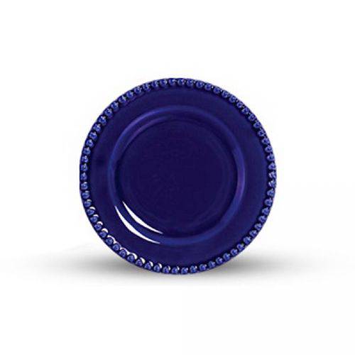Conjunto de Pratos para Sobremesa Scalla Bolinha, Azul, 48.2846, 6 Peças