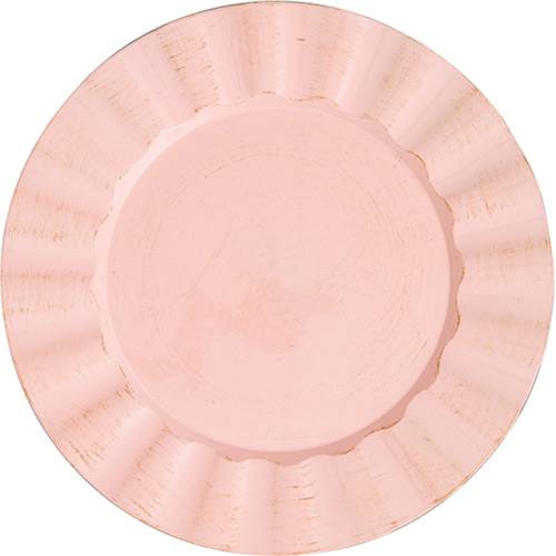 Conjunto de Sousplat de Plástico Pink And Brown Cook 33cm 6 Peças - Rojemac