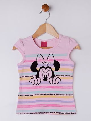 Conjunto Disney Infantil para Menina - Rosa/cinza