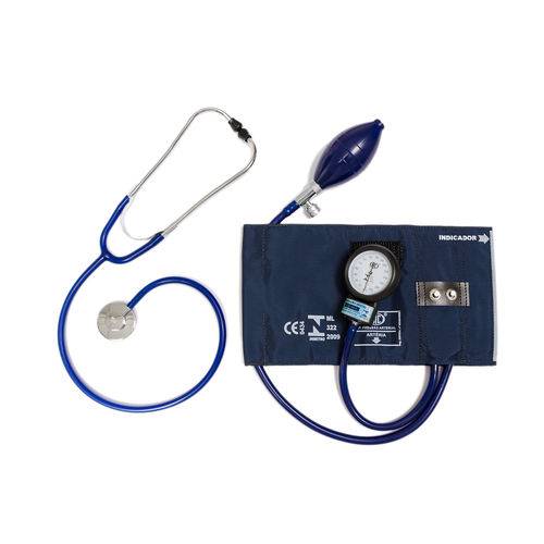Conjunto Esfigmomanômetro e Estetoscópio Unisson (azul Marinho) Innova - Bic - Cód: Cj0309