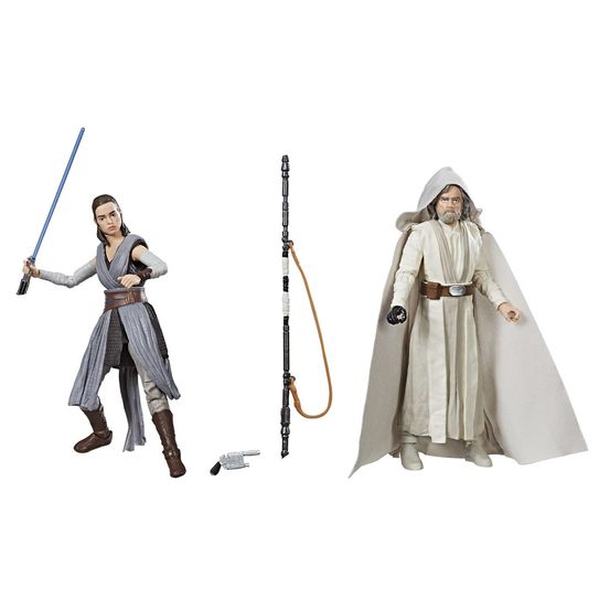 Conjunto Exclusivo Star Wars Rey e Luke Skywalker