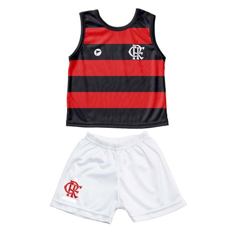 Conjunto Flamengo Infantil Regata / Short Torcida Baby 6
