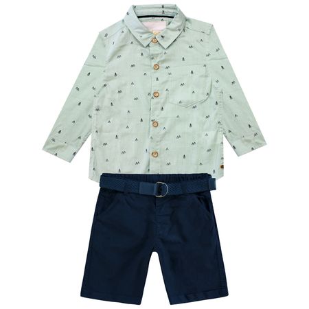 Conjunto Infantil Masculino Camisa + Bermuda Milon 133589.70118.1