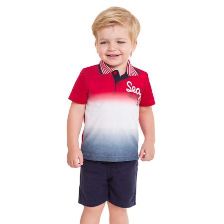 Conjunto Infantil Masculino Camisa Polo + Bermuda Kyly 109717.2311.4