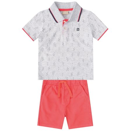 Conjunto Infantil Masculino Camisa Polo + Bermuda Milon 10473.0467.2
