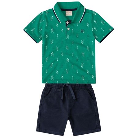 Conjunto Infantil Masculino Camisa Polo + Bermuda Milon 10473.70093.1