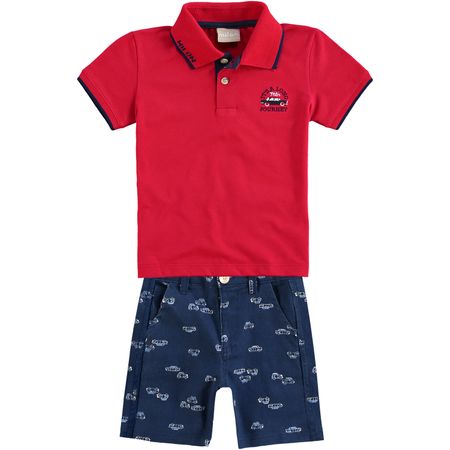 Conjunto Infantil Masculino Camisa Polo + Bermuda Milon 10927.40051.4