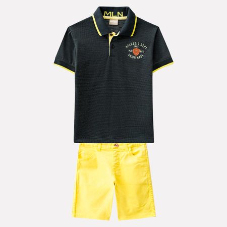 Conjunto Infantil Masculino Camisa Polo + Bermuda Milon 11214.0465.1