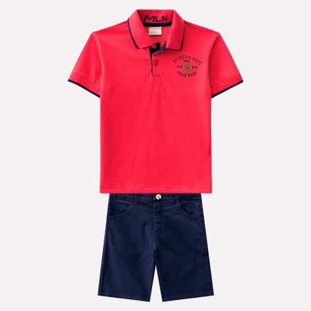 Conjunto Infantil Masculino Camisa Polo + Bermuda Milon 11214.40051.1