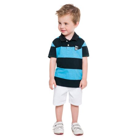 Conjunto Infantil Masculino Camisa Polo + Bermuda Milon 11169.6805.3