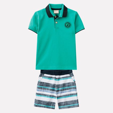 Conjunto Infantil Masculino Camisa Polo + Bermuda Milon 11173.70144.1