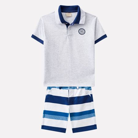 Conjunto Infantil Masculino Camisa Polo + Bermuda Milon 11318.0467.1