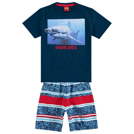 Conjunto Infantil Masculino Camiseta + Bermuda Kyly 109542.6826.4