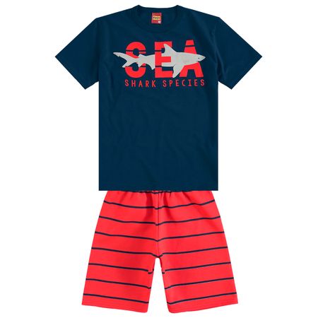 Conjunto Infantil Masculino Camiseta + Bermuda Kyly 109551.6826.14