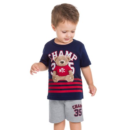 Conjunto Infantil Masculino Camiseta + Bermuda Kyly 109709.0001.1