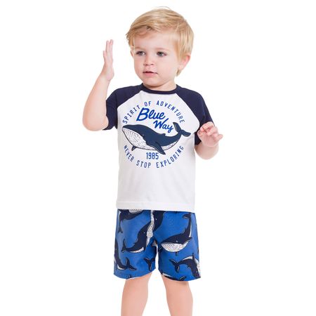 Conjunto Infantil Masculino Camiseta + Bermuda Kyly 109715.0001.1