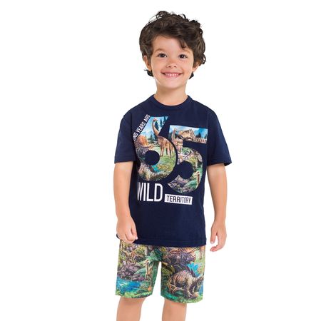 Conjunto Infantil Masculino Camiseta + Bermuda Kyly 109737.0001.1