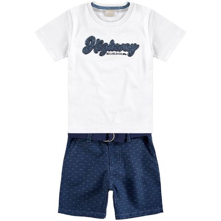 Conjunto Infantil Masculino Camiseta + Bermuda Milon 10922.0001.1
