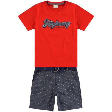 Conjunto Infantil Masculino Camiseta + Bermuda Milon 10922.4973.1