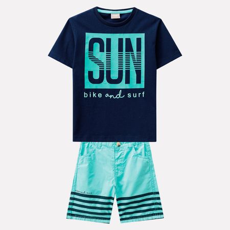 Conjunto Infantil Masculino Camiseta + Bermuda Milon 11220.6826.1