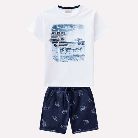 Conjunto Infantil Masculino Camiseta + Bermuda Milon 11301.0001.2