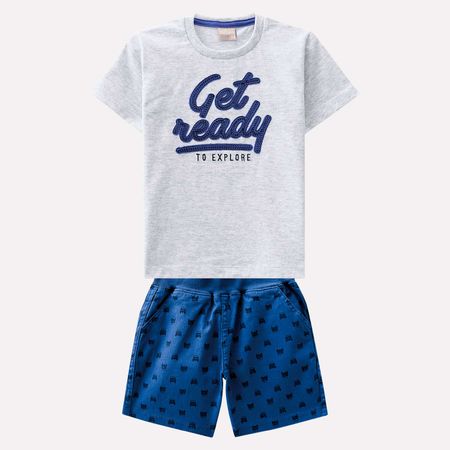 Conjunto Infantil Masculino Camiseta + Bermuda Milon 11305.0467.3