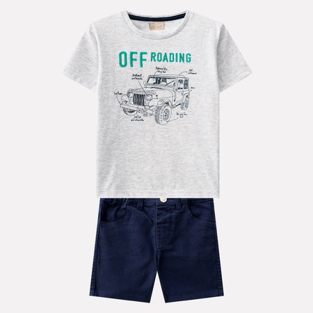 Conjunto Infantil Masculino Camiseta + Bermuda Milon 11306.0467.2