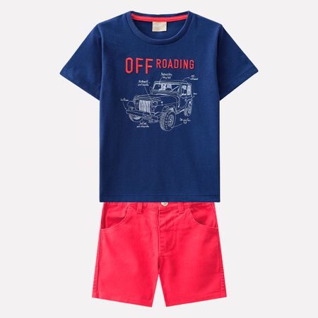 Conjunto Infantil Masculino Camiseta + Bermuda Milon 11306.6790.8