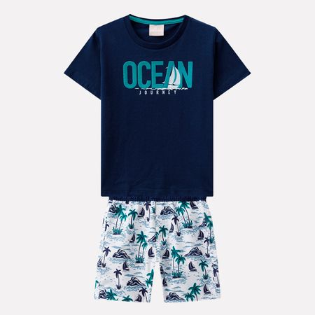 Conjunto Infantil Masculino Camiseta + Bermuda Milon 11163.6826.2
