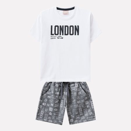 Conjunto Infantil Masculino Camiseta + Bermuda Milon 11161.0001.1