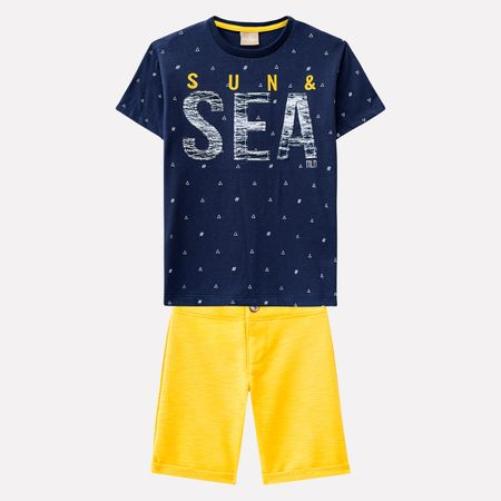 Conjunto Infantil Masculino Camiseta + Bermuda Milon 11317.6805.4