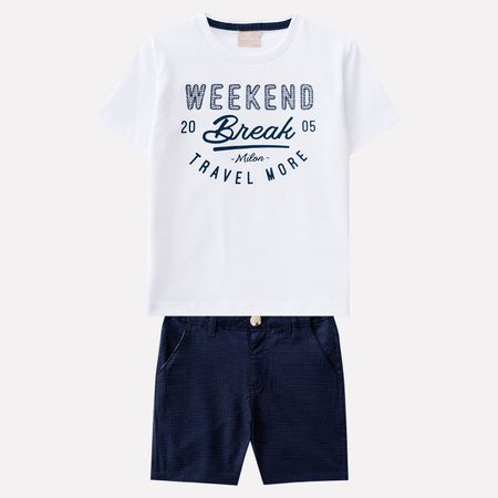 Conjunto Infantil Masculino Camiseta + Bermuda Milon 11188.0001.8