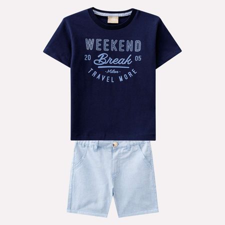Conjunto Infantil Masculino Camiseta + Bermuda Milon 11188.6826.1