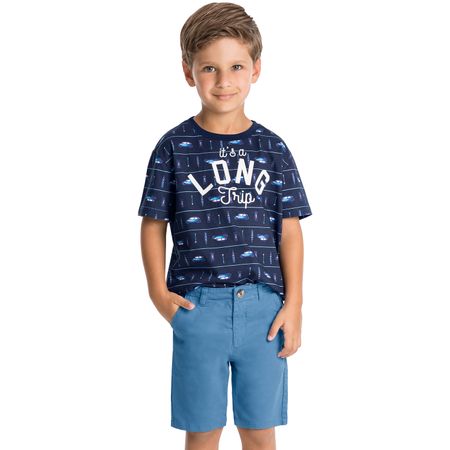 Conjunto Infantil Masculino Camiseta + Bermuda Milon M6022.6805.1