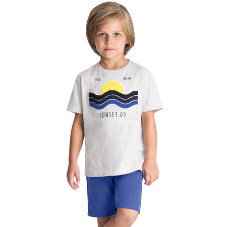 Conjunto Infantil Masculino Camiseta + Bermuda Milon M6055.0467.1