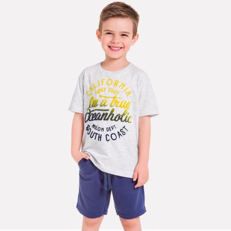 Conjunto Infantil Masculino Camiseta + Bermuda Milon M6572.0467.1