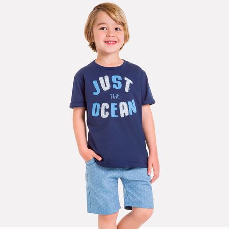 Conjunto Infantil Masculino Camiseta + Bermuda Milon M6570.6783.2