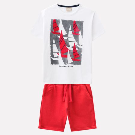 Conjunto Infantil Masculino Camiseta + Bermuda Milon M6326.0001.6