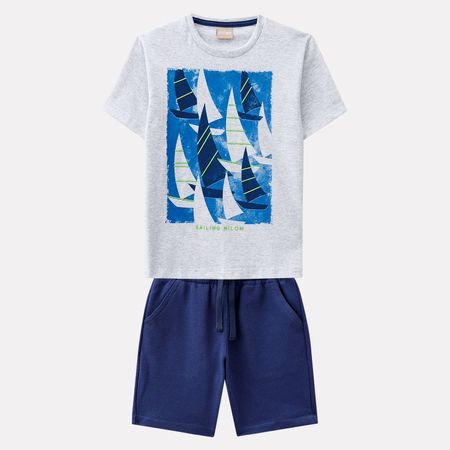 Conjunto Infantil Masculino Camiseta + Bermuda Milon M6326.0467.2